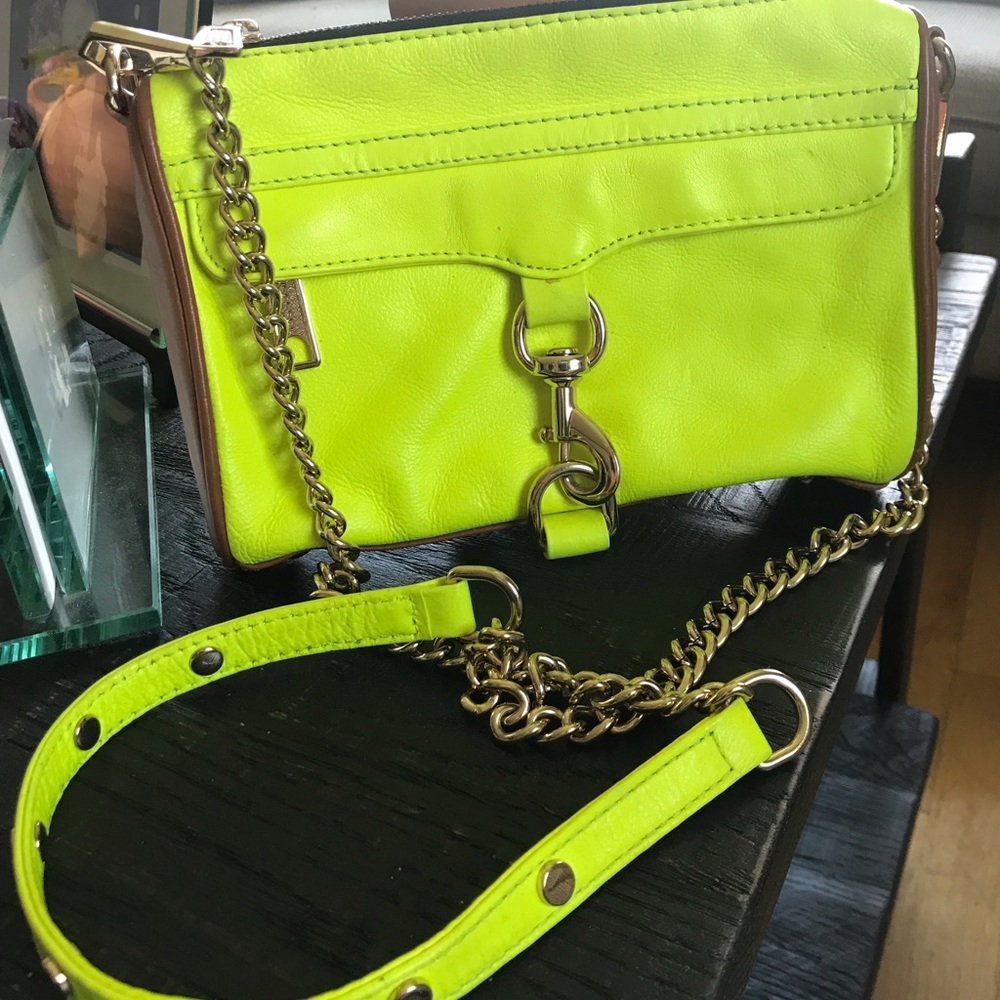 COPY - Beautiful Bright Lime Green Bag Rebecca Mi…